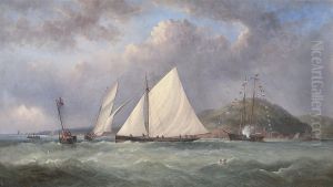 Foxhound 
 And 
Vindex 
 Battling It Out Off Dartmouth
