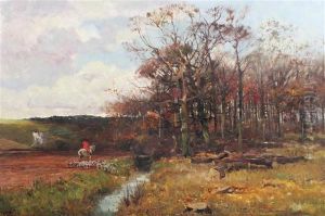 Hunt Approaching Woodland by Henry Charles Fox
