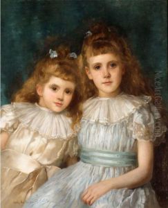 Portrait Of Two Sisters by John Shirley Fox