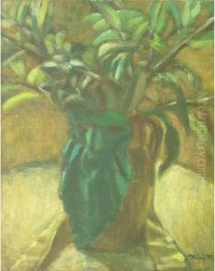 Nature Morte Au Vase Et Au Loup Decarnaval by Andre Foy