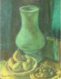 Nature Morte Aux Fruits Et Au Vase by Andre Foy