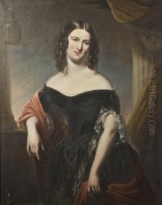 Portrait Of A Young Lady Standing by William Foy