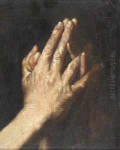 Study Of Hands In Prayer by Francesco Fracanzano