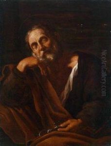 Der Reuige Petrus by Francesco Fracanzano