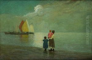'sulla Spiaggia"" by Pietro Fragiacomo