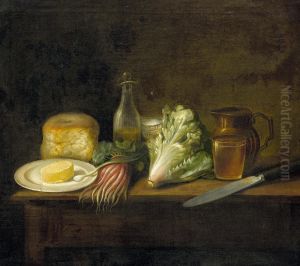 Nature Morte A La Volaille Et Pommes