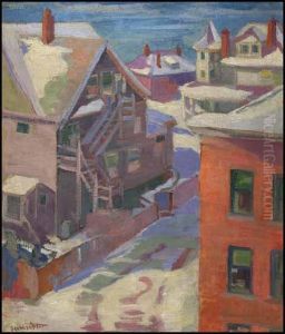 Point Grey Houses In Winter by Statira E. Frame
