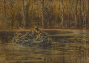 Fontaine Duparc De Versailles by Pierre Desire Eugene Franc Lamy