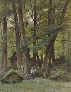Le Bucheron by Francois Louis Francais