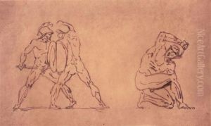 Trois Guerriers Grecs Au Combat by Anatole France