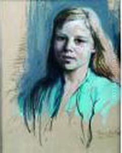 Geraldine A La Tunique Turquoise by France Leplat