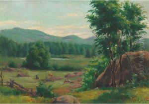 Pasture With Grazing Cattle Pasture With Grazing Cattle