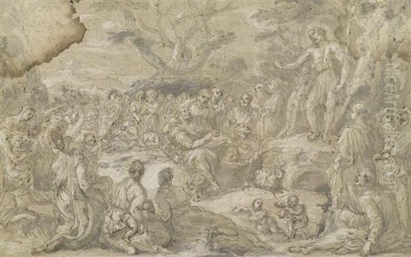 Saint John The Baptist Preaching - view 1