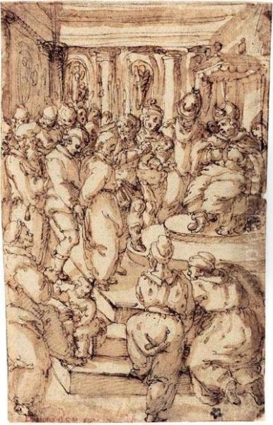 Christ Brought Before The High Priest - view 1