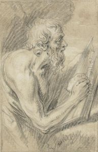 Saint Jerome Reading by Lucas Franchoys