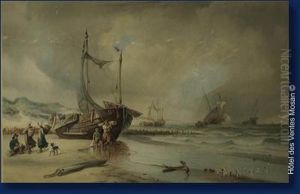 Bord De Mer by Count Alexandre Thomas Francia