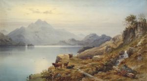 View Of Loch Katrine by Count Alexandre Thomas Francia