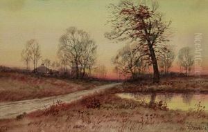 River Landscapes At Dawn, Mid-day by John Defett Francis