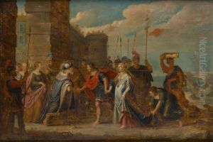 La Presentation Au Roi by Ambrosius Francken I