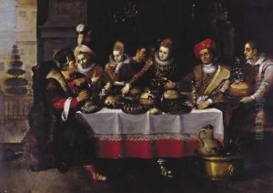 Le Festin Du Mauvais Riche by Ambrosius Francken I