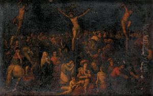Le Golgotha by Ambrosius Francken II