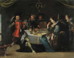 Scena Di Banchetto by Frans I Francken