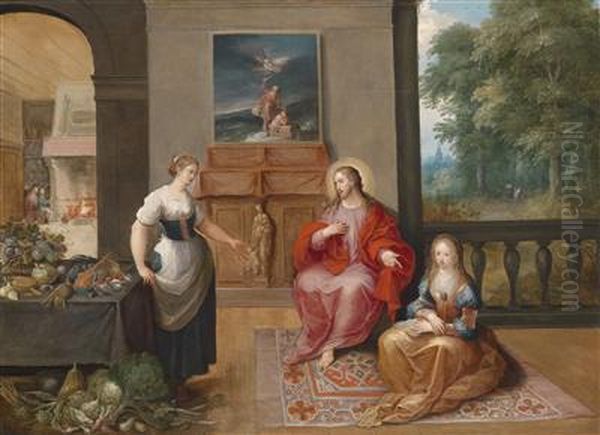 Christ In The House Of Martha And Mary - view 1