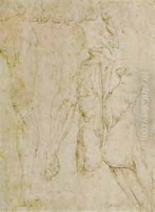 Anatomy Study Sheet by Battista Franco
