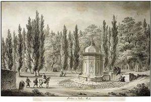 The Fountain In The Grounds Of The Dolma Bachi Palace, Pera by Michel Francois Preault