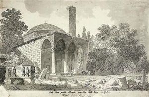 Prayers At A Mosque Near Ephasus, Turkey