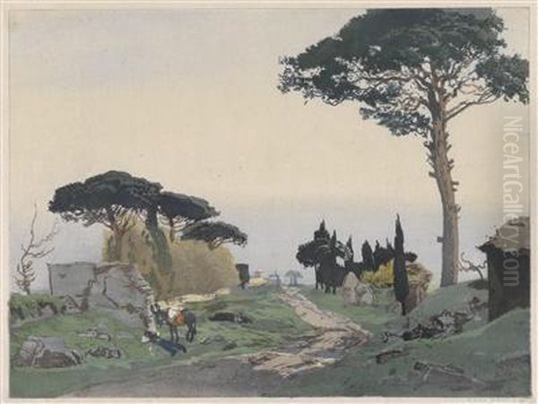 Resting At The Via Appia - view 1