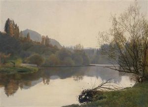 Dammed-up River by Hans Frank