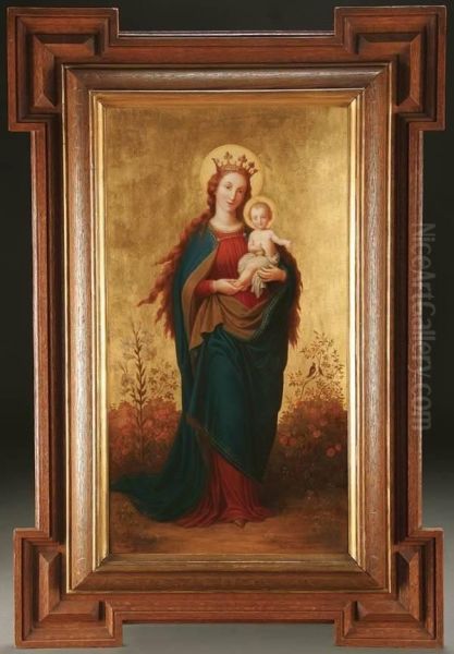 The Madonna And Child In A Garden-1882 - view 1