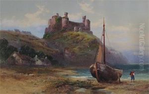 Harlech Castle, North Wales by Walter Arnee Frank