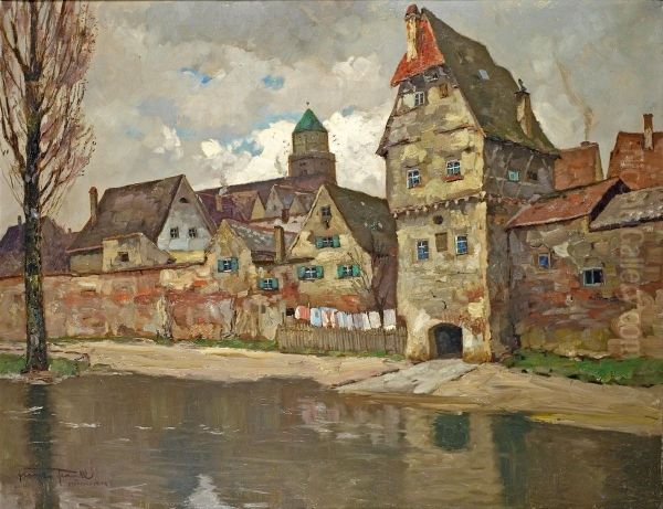 Stadtansicht An Einem Flusslauf - view 1