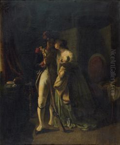 Les Adieux. by Jean Augustin Franquelin