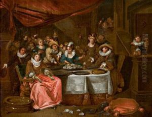 Compagnia In Festa by Franz Xavier Hendrick Verbeeck