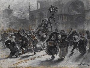 Karneval In Venedig by Carl Joseph Franz