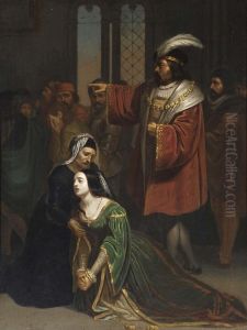 Scena Romantica, Pia De Tolomei by Giuseppe Frascheri