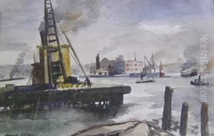 New York Harbor by Alexander George Fraser