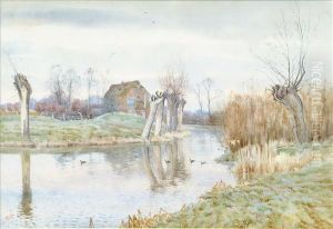 The Ouse,houghton Mill, Huntingdonshire