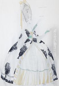 Lady Teazle, The School For Scandal by Claud Lovat Fraser