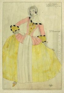 Serpina (miss Grace Crawford) by Claud Lovat Fraser