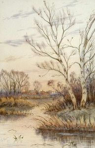 River Landscape by Gilbert Baird Fraser