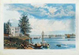 A View Of The Botanic Garden House And Reach by Fraser, James Baillie