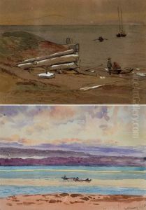 Richmond, Bay Chaleur. (beach Sketch Verso). by John Arthur Fraser