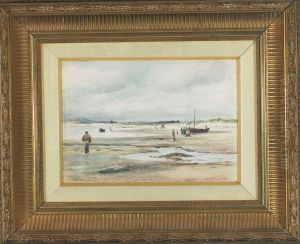 On The Sands Carnoustie; Woodland Scene by John Simpson Fraser