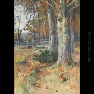 On The Sands Carnoustie; Woodland Scene by John Simpson Fraser