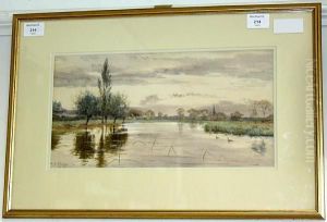 A Bend In The River At Felmersham by Robert Winter Fraser