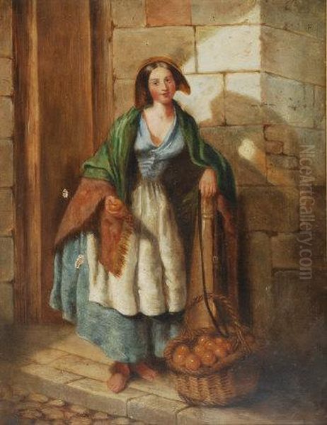 Portrait Of A Fruit Seller - view 1